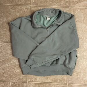 PINK Sage Green Sweatshirt Size M